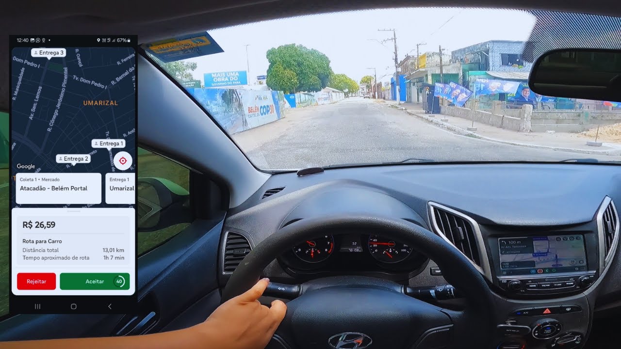 MINHA PRIMEIRA ENTREGA DE CARRO IFOOD! VALE A PENA? 2024