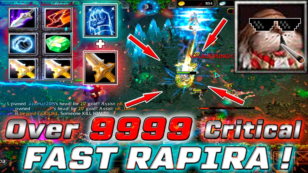 🔥 Dota 1 - TUSKAR - ONE SHOT MAN ! CRITCAL DAMAGE OVER 9999 ! :D