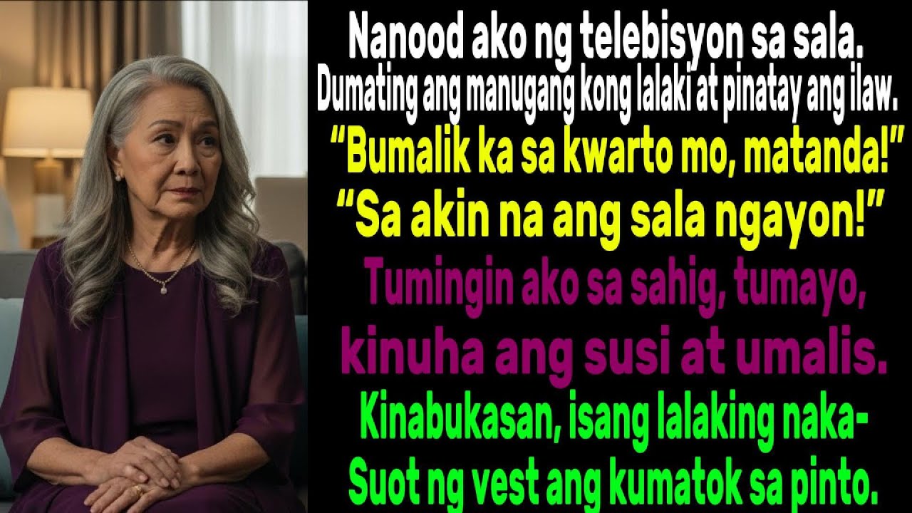 Pinatay ng manugang ko ang TV at sumigaw, “Sa kwarto mo, matanda!” Kinabukasan…