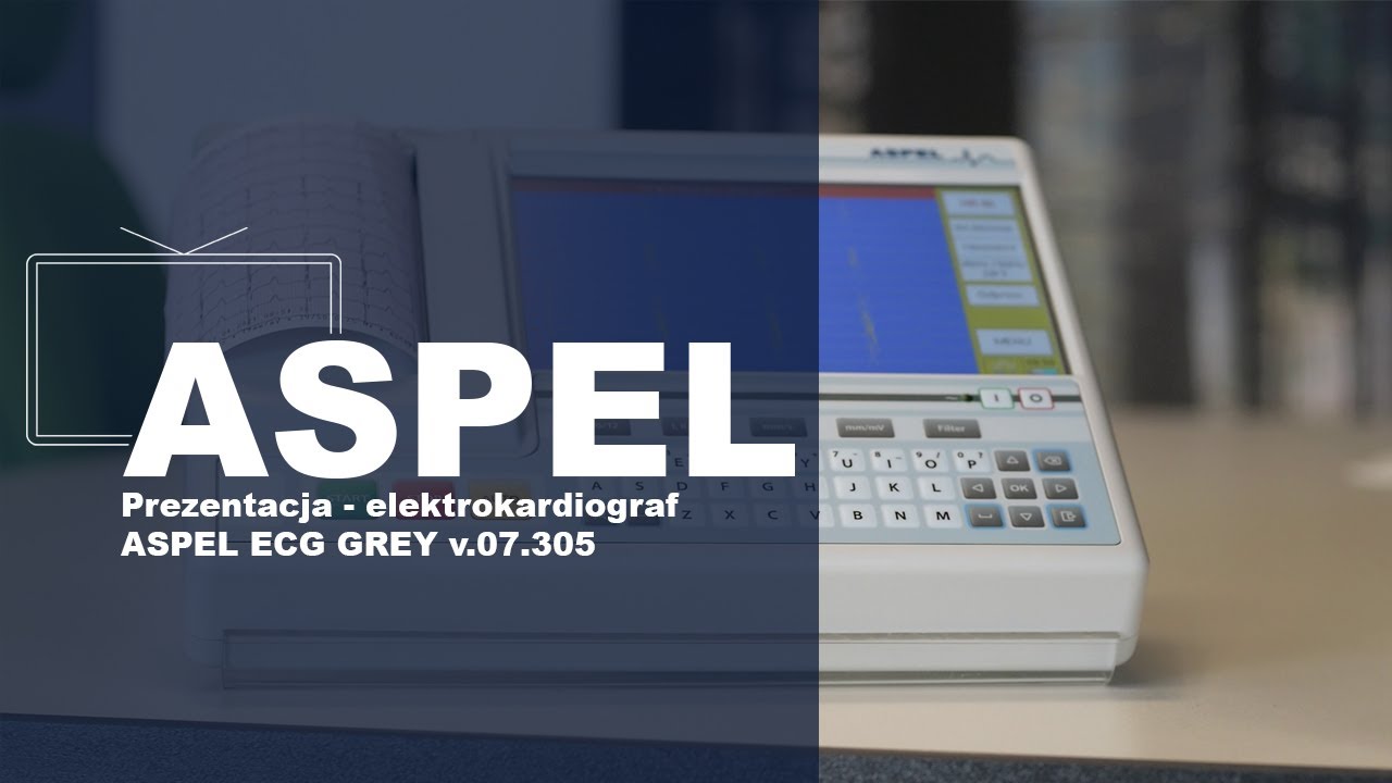 Prezentacja - elektrokardiograf ASPEL ECG GREY v.07.305