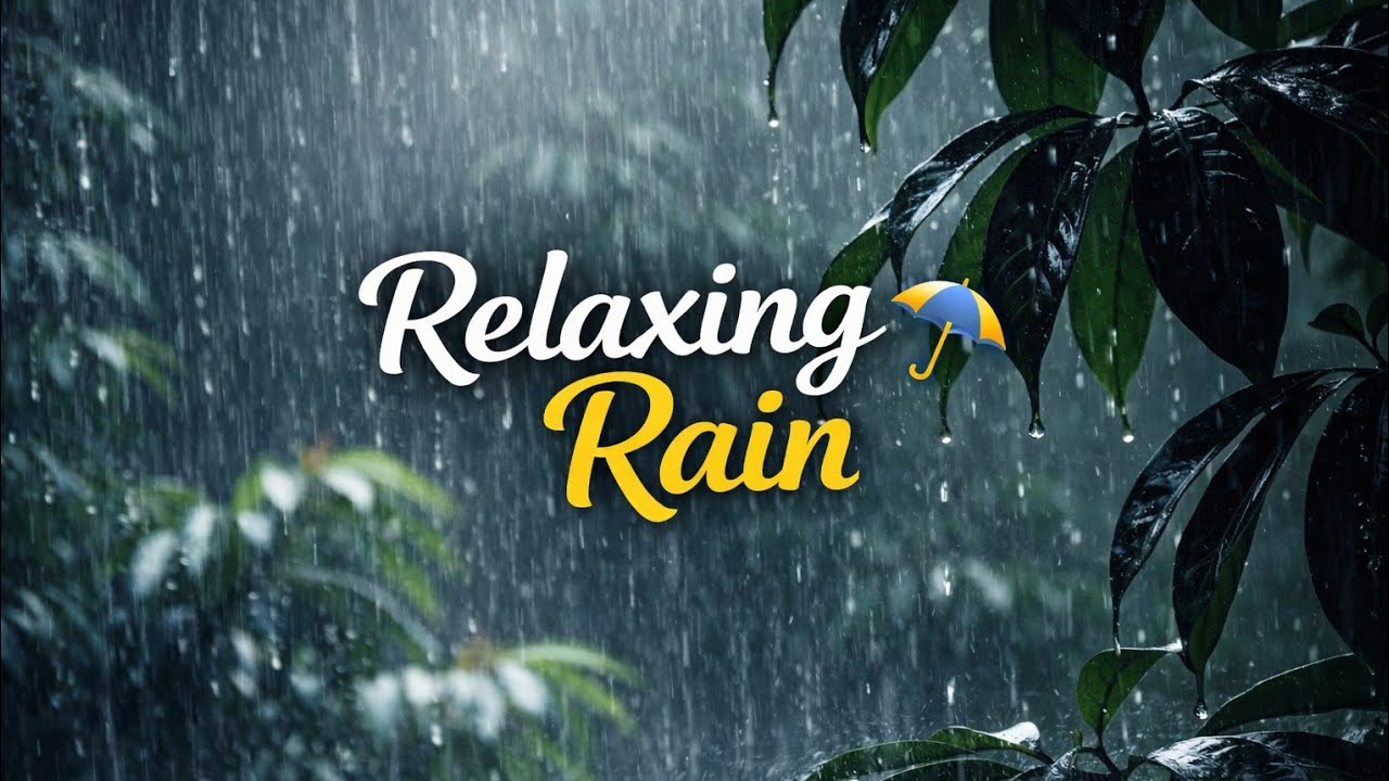 Relaxing Heavy Rain Sounds in Nature 🌧️ | Deep Rainfall for Sleep, Study & Stress Relief