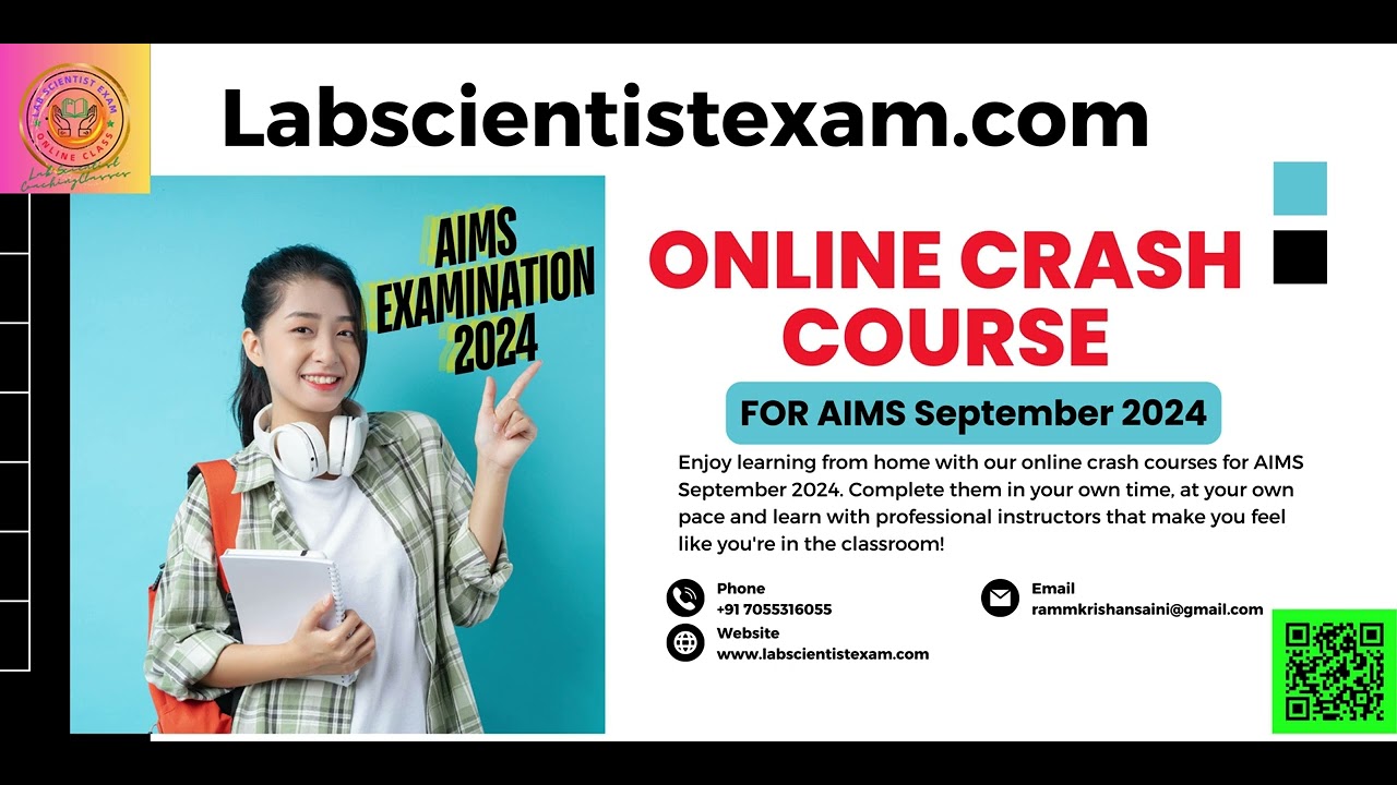 Crash Course for Australian Institute of Medical Science (AIMS)