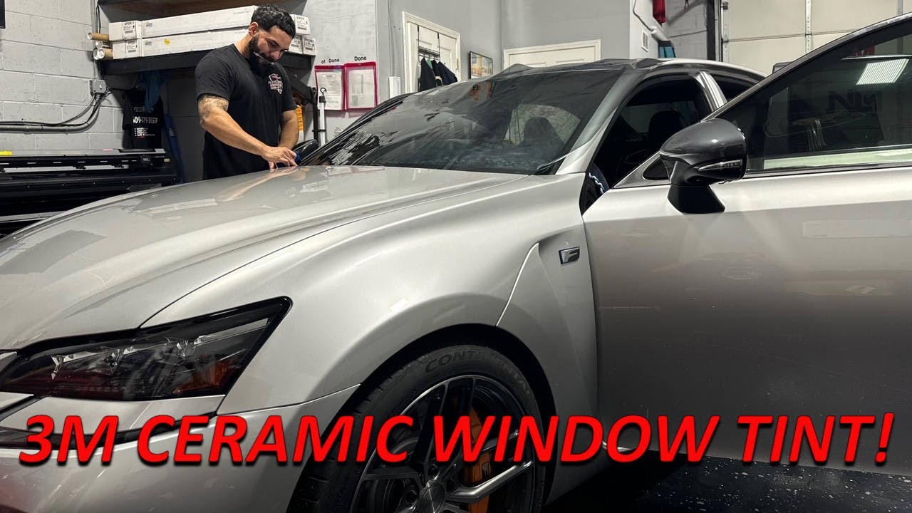 We take our Lexus GS-F in to remove the old tint and install 3M Ceramic tint!!!