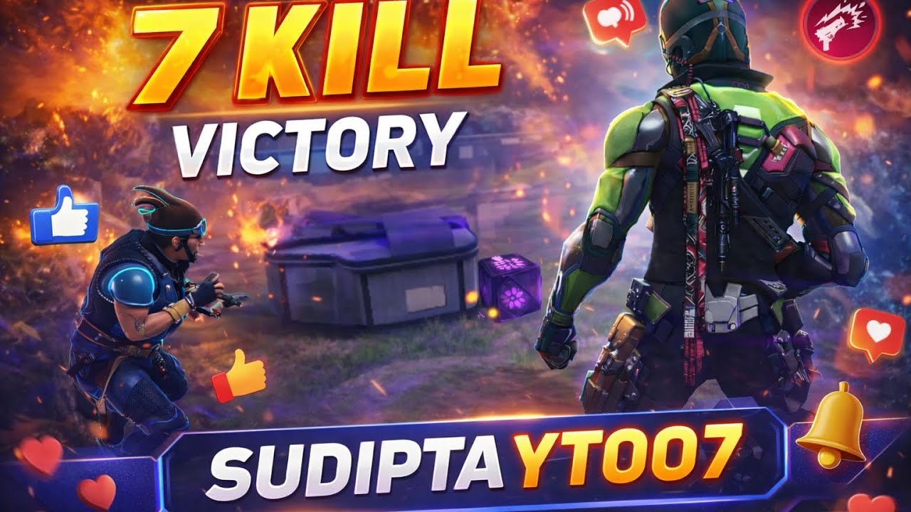 INDUS BR GAME PLAY 7 KILL  AND VICTIRY 🥶❓ #sudiptagaming #indusbr #progameplay   #battleroyale 