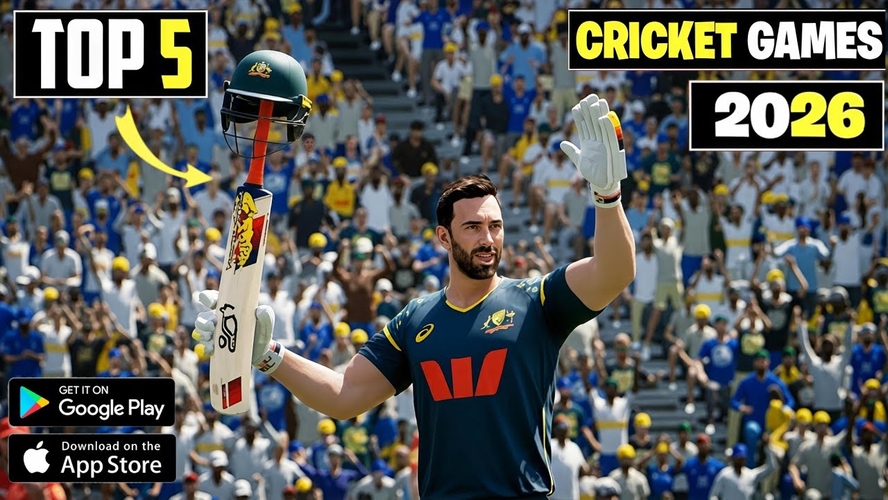 TOP 5 BEST CRICKET GAMES FOR ANDROID & IOS🔥| New Cricket Games😱