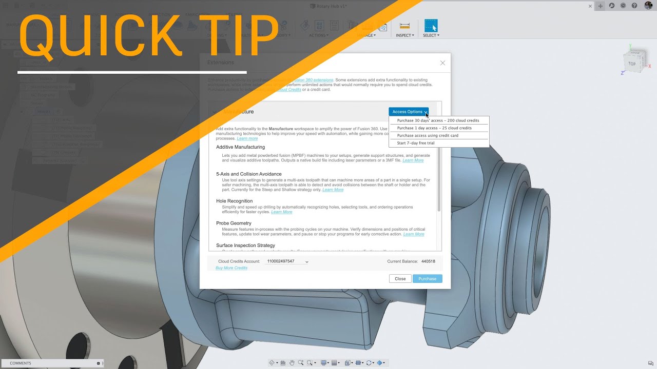 QUICK TIP: New Subscription and Trial Options for the Machining Extension