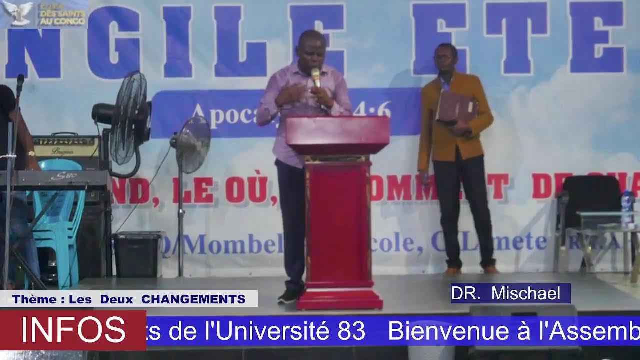 CULTE DE JEUDI LE 02/11/2023 ORATEUR DR. MISCHAEL THEME: LES DEUX CHANGEMENTS OU TRANSFORMATIONS