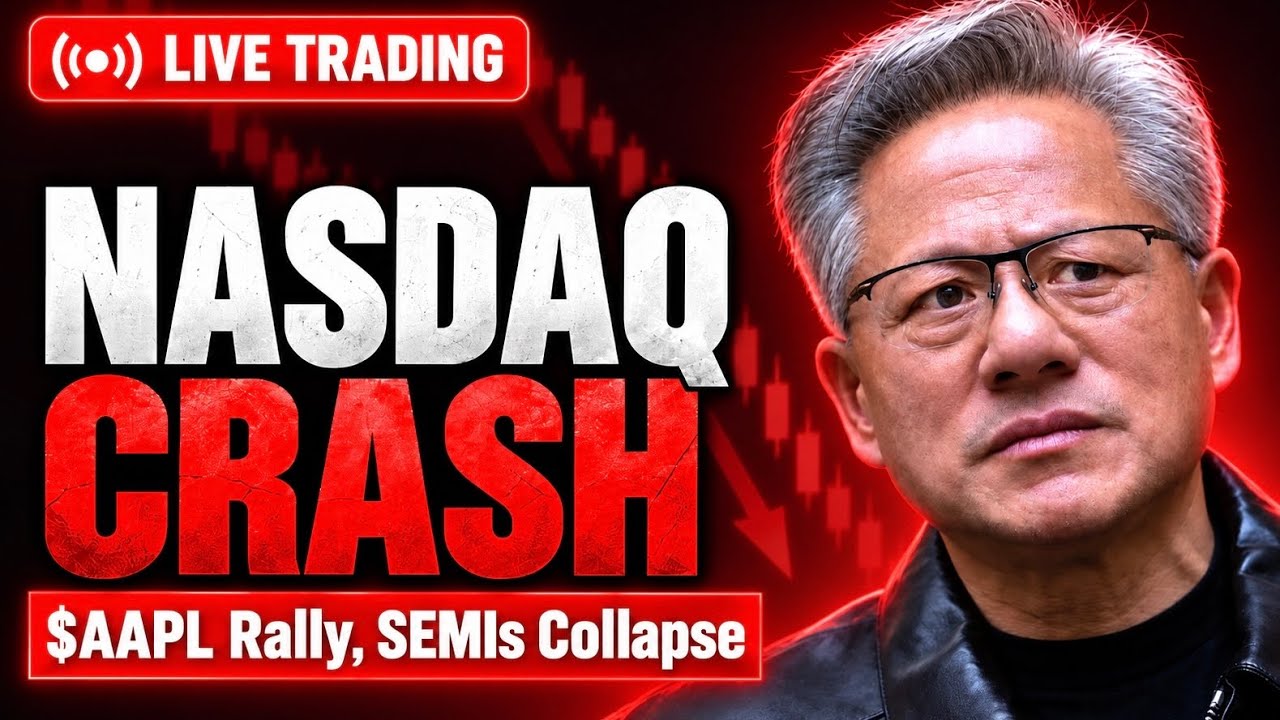 AI Collapse 🚨 Dow Jones & Oil Rise, Semis Big Selloff | Live Trading Stock Market Today