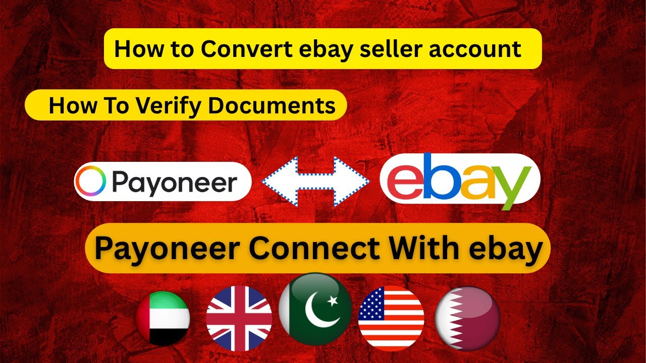 How to Convert eBay Buyer Account to Seller | Link Payoneer, Verify Documents, Add Address & Card
