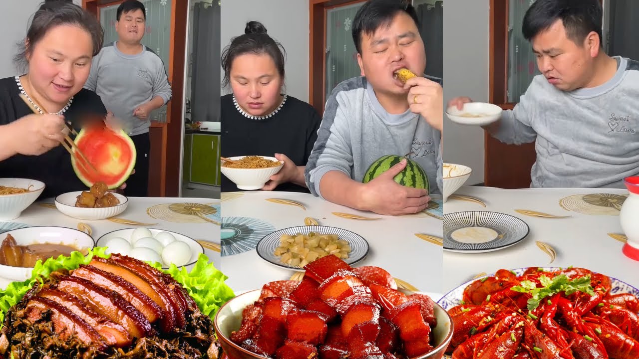 The stingy husband thought he could eat braised pork, but when he opened it, there was only air.