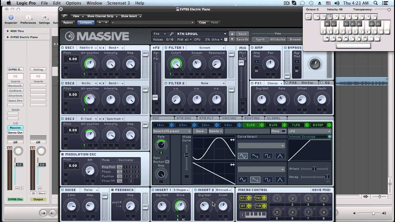 Massive Tutorial: Kill The Noise Growl Synth