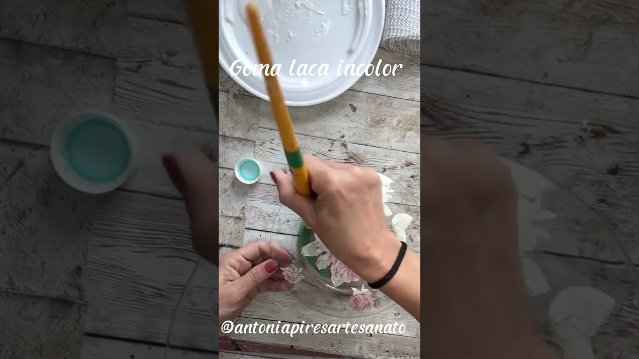 DIY Como decorar prato de vidro com tecido ! #diy 