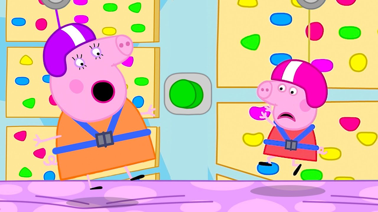 Mummy Pig SLIPS from the Climbing Wall 🤣 Peppa&George: Soft Play Race|Tales |Full Episodes 25 Mins