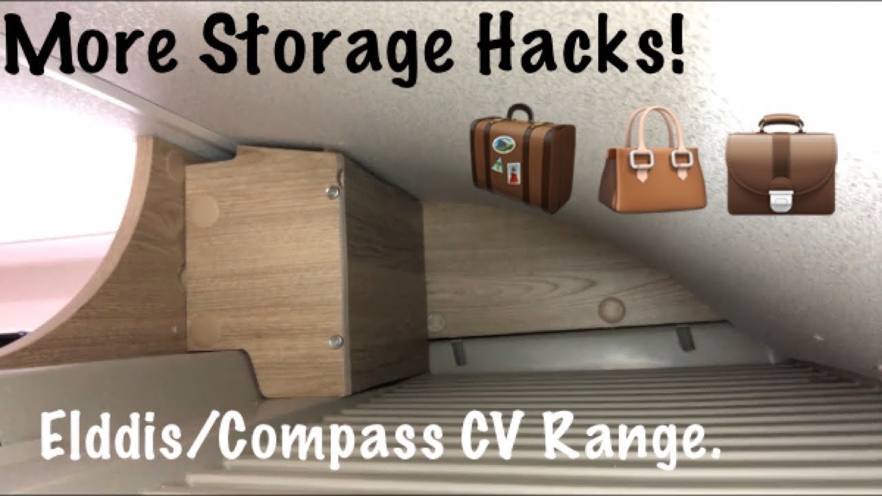 Fiat Ducato Elddis & Compass CV20 CV40 CV60 CV80 Storage Hacks & Space Saving Ideas All In One Video