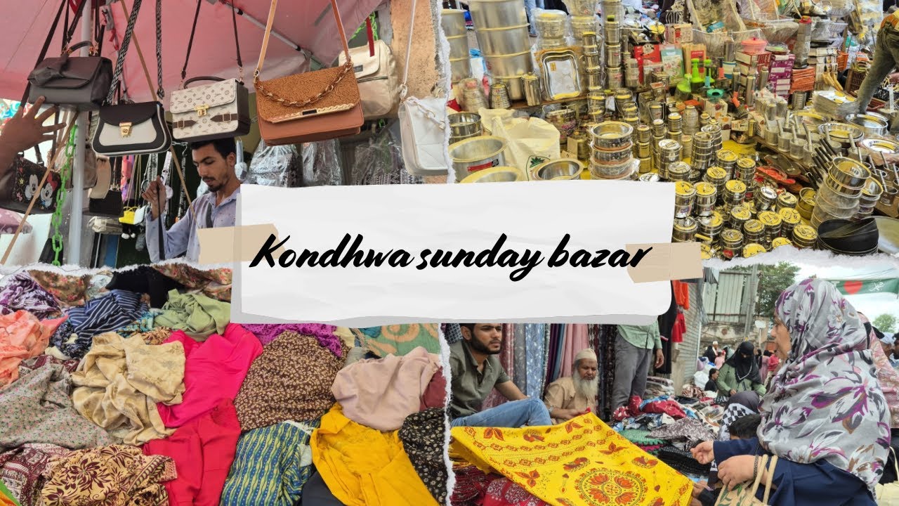 Pune-kondhwa Sunday Bazar Vlog || Street Shopping Vlog || Ghare’s Kitchen
