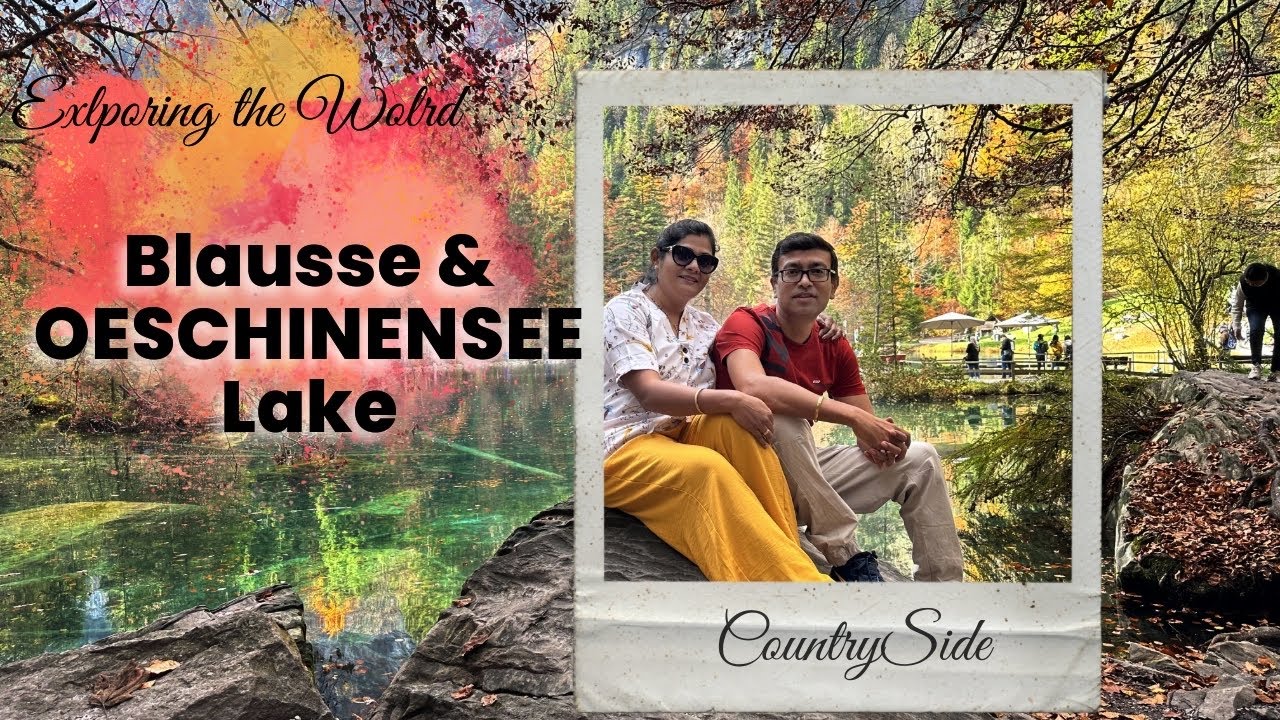 Switzerland Lake Blausee | Oeschinensee Lake | Autumn | Switzerland