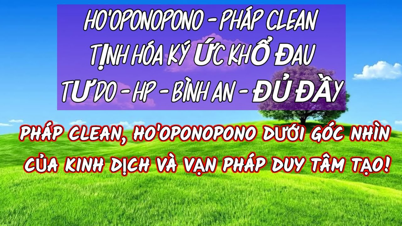 ĐỂ HIỂU SÂU SẮC HƠN VÀ TỰ TIN VẬN DỤNG PHÁP CLEAN! #phapclean #Ho'oponopono