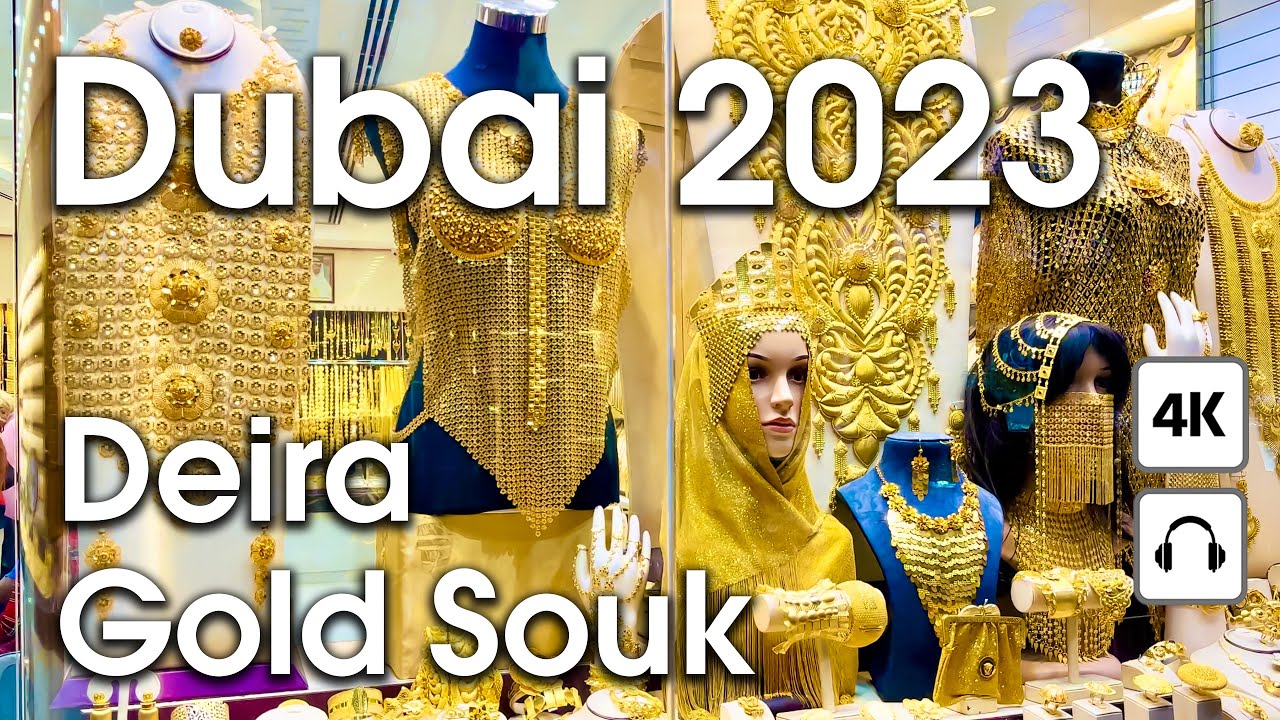Dubai 🇦🇪 Deira Gold Souk [ 4K ] Walking Tour