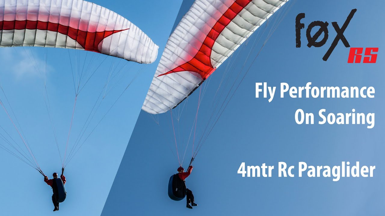 Scale Rc Paraglider - new FOX RS 2.6 / 4mtr winspan - High performance - Opale Paramodels