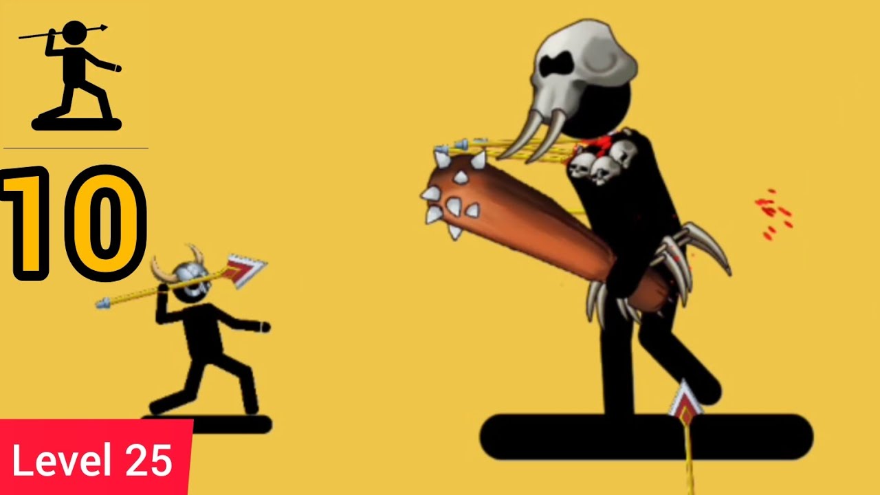 The Spearman Gameplay Part 10 Level 25 Boss Fight - Stickman Android & ios Gameplay