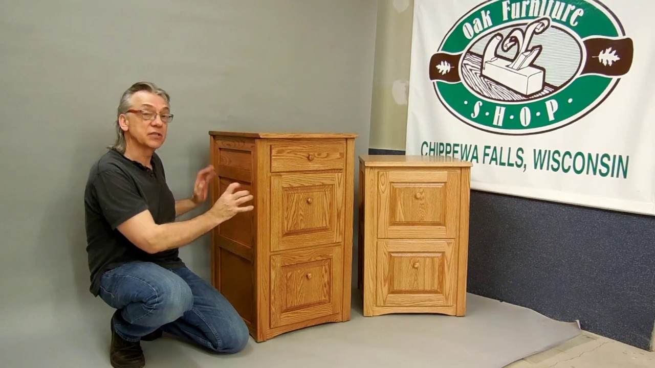 Solid Oak File Cabinets - The Oak Furniture Shop
