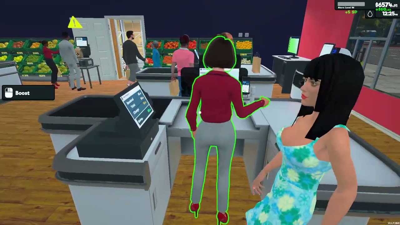 Supermarket Simulator Day 118 - New 1.1.7 Update: New workers and customer characters!