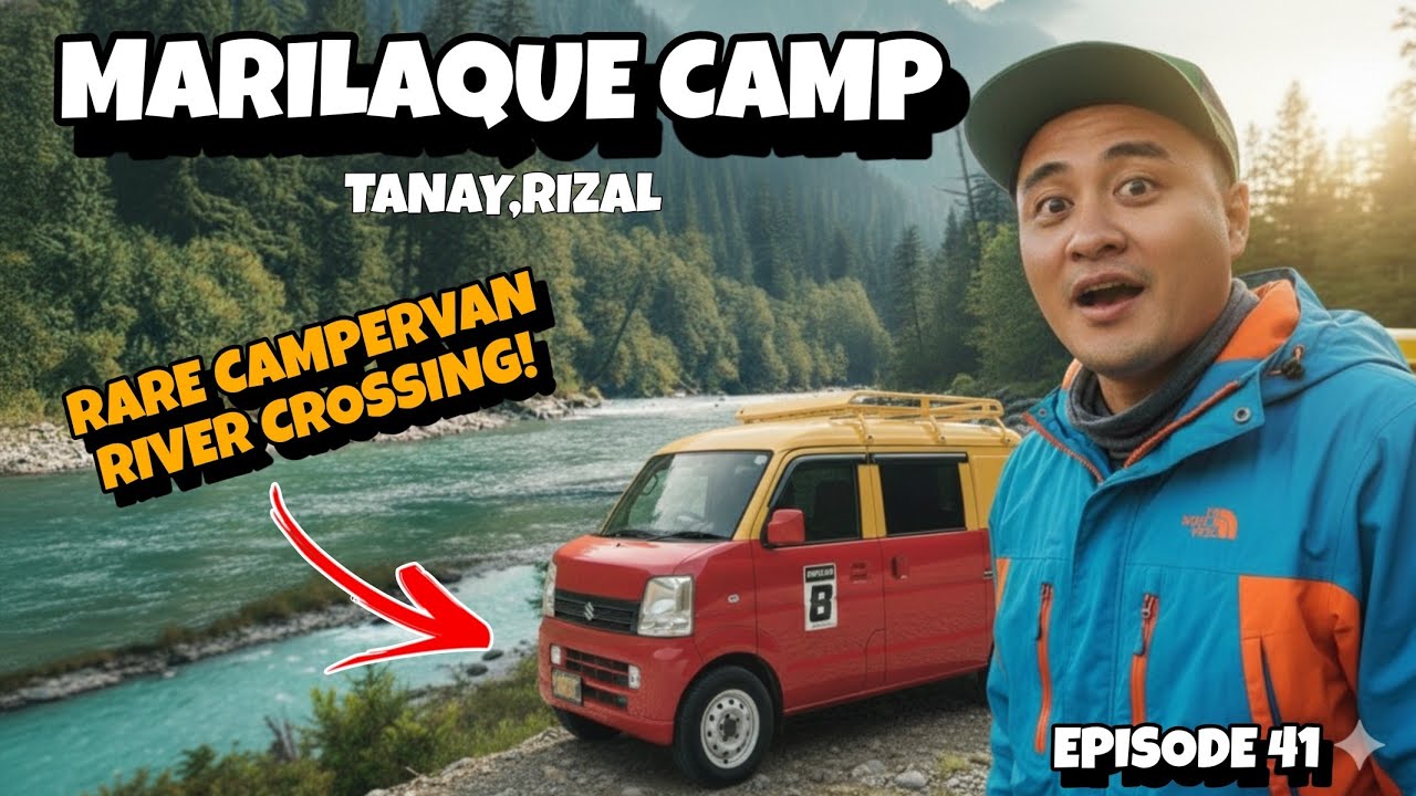 MINIVAN-MARILAQUE CAMP|TANAYRIZAL| CAMPERVAN CAMPING|SUZUKI EVERY|RIVER CROSSING|DA64V|SHEEPVLOGS