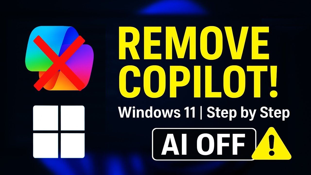 Удалить Copilot из Windows 11 ✅ Как навсегда отключить Microsoft AI (пошаговое руководство 2025 г.)