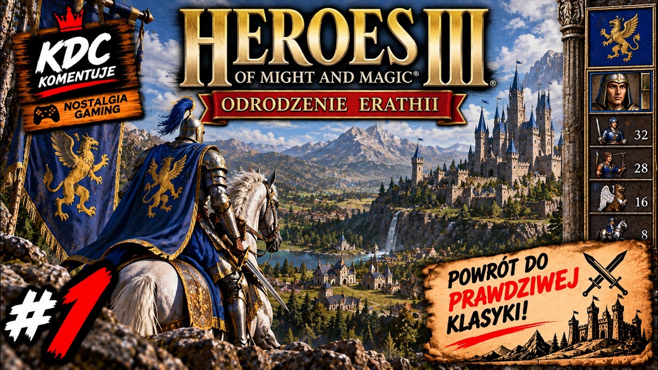 Nostalgia Gaming | Heroes III: Odrodzenie Erathii #1 &ndash; &bdquo;Powr&oacute;t do klasyki! ⚔️🏰&rdquo;