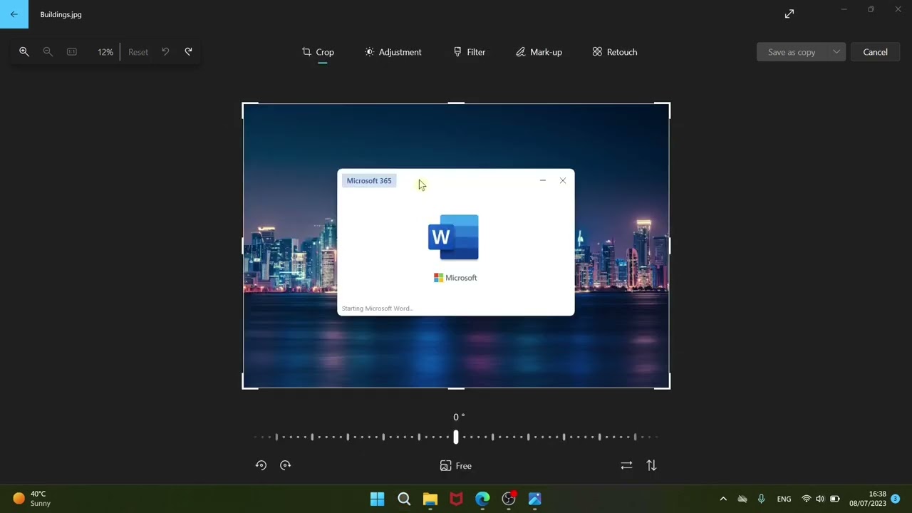Resize Image Using MS Word and Paint in Windows 11