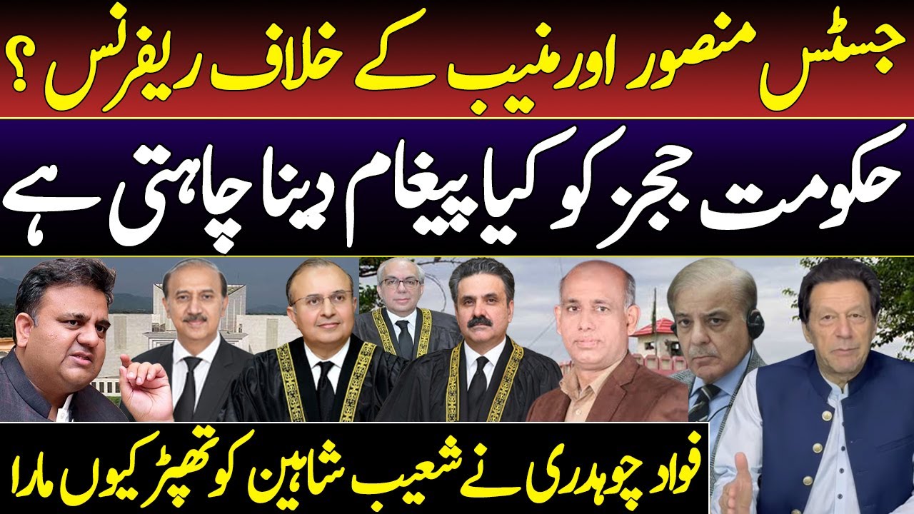 Reference Against Judges Mansoor & Muneeb? Govt's Message to Judges & Fawad Ch Slaps Shoaib Shaheen