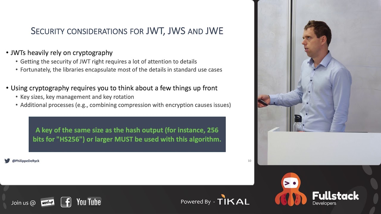 The Parts of JWT Security Nobody Talks About | Philippe De Ryck, Google Developer Expert