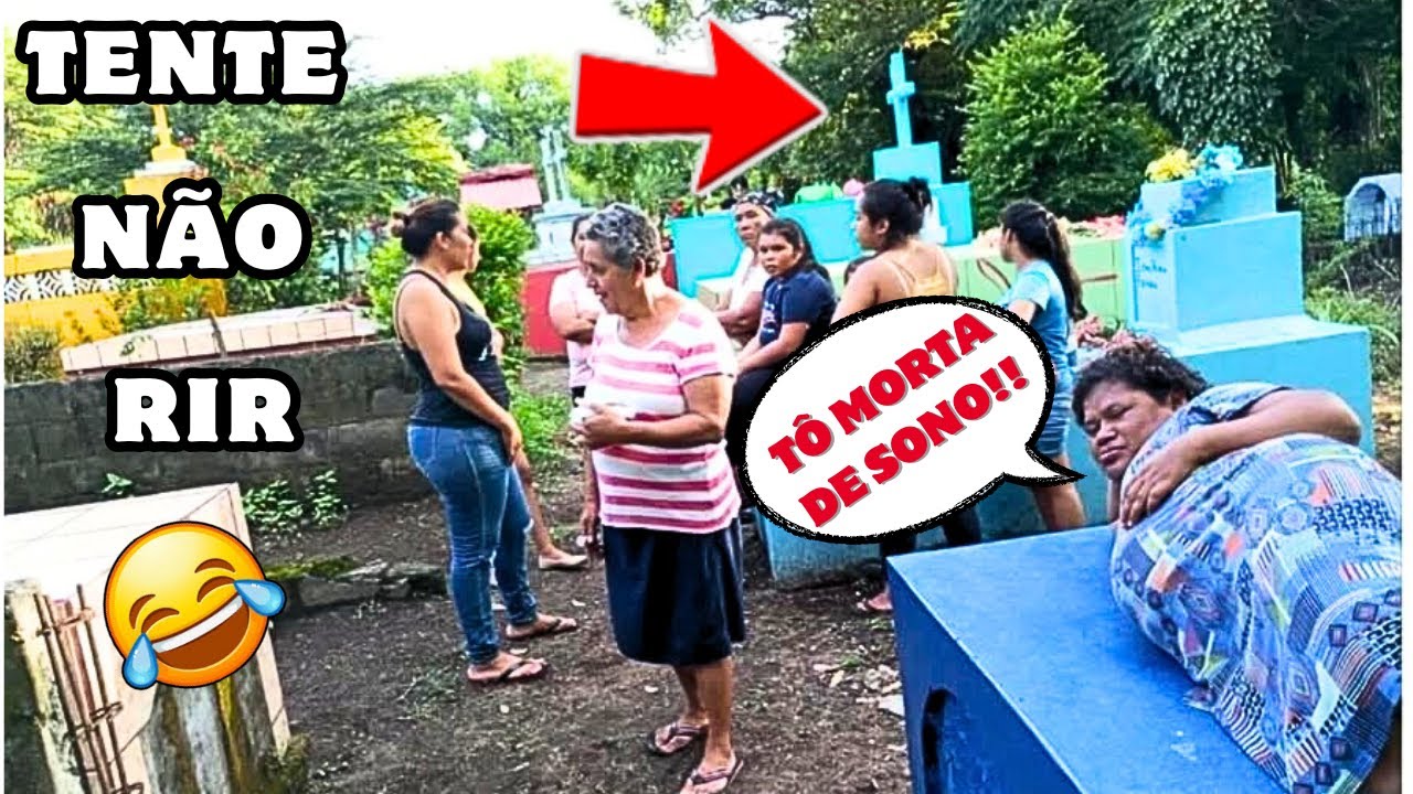 😴 ELA DORMIU NO CEMITÉRIO? TENTE NÃO RIR - AS MELHORES  ZUEIRAS DA INTERNET! 😂 😂 #humor  #comédia