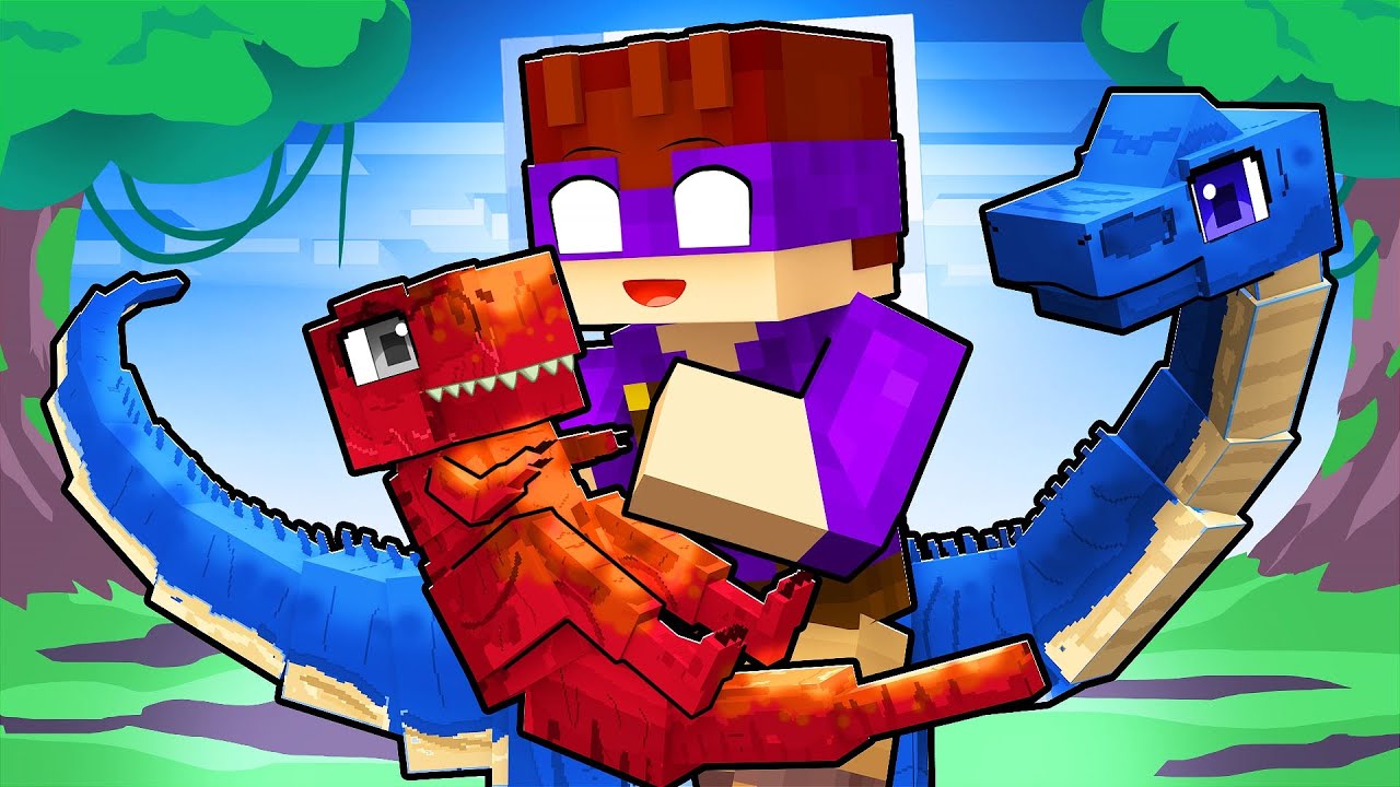 DONAT3LO VIROU PAI dos DINOSSAUROS no Minecraft!