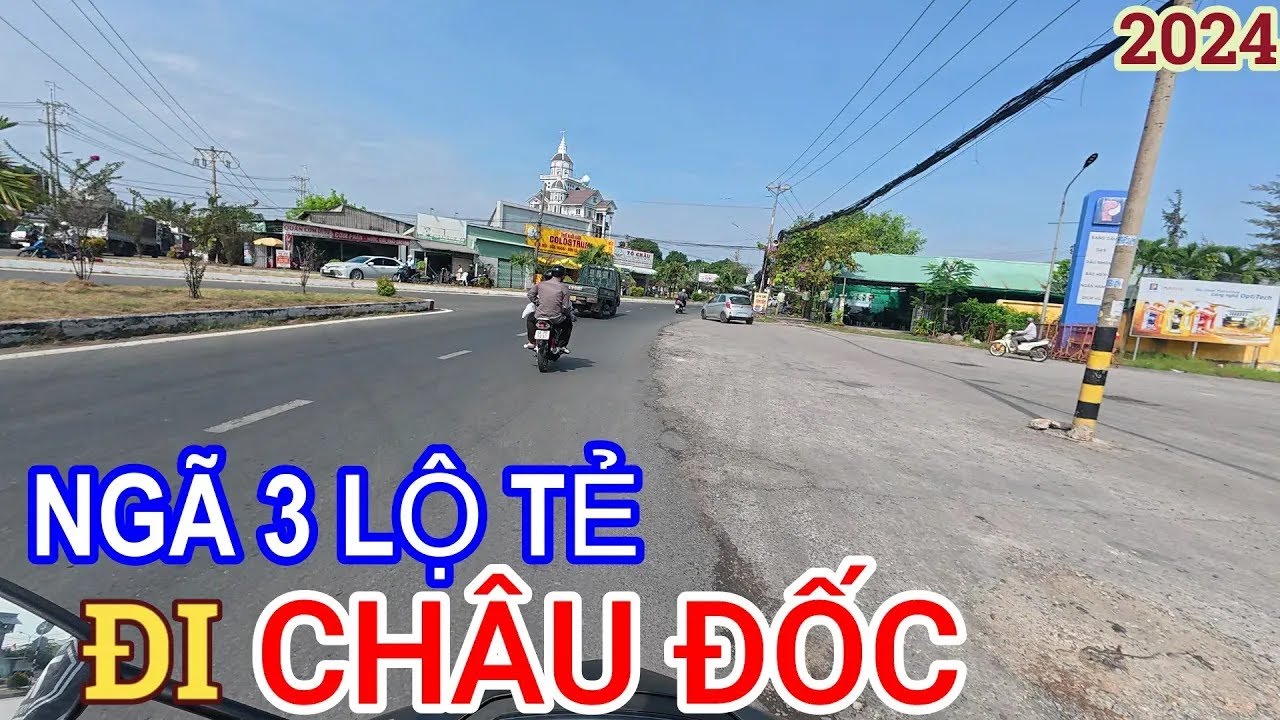 Ngã ba lộ tẻ Châu Thành đến Châu Đốc 4-12-2024