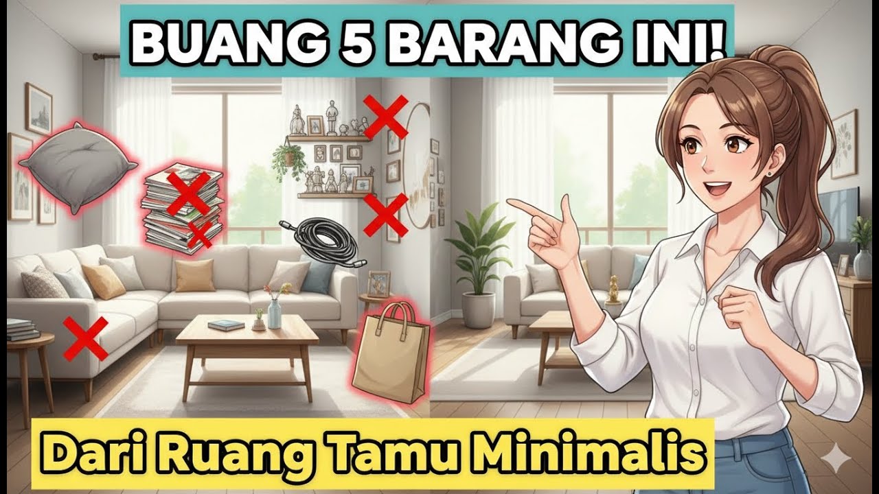 Decluttering Ruang Tamu Minimalis: Buang 5 Barang Ini Sekarang!
