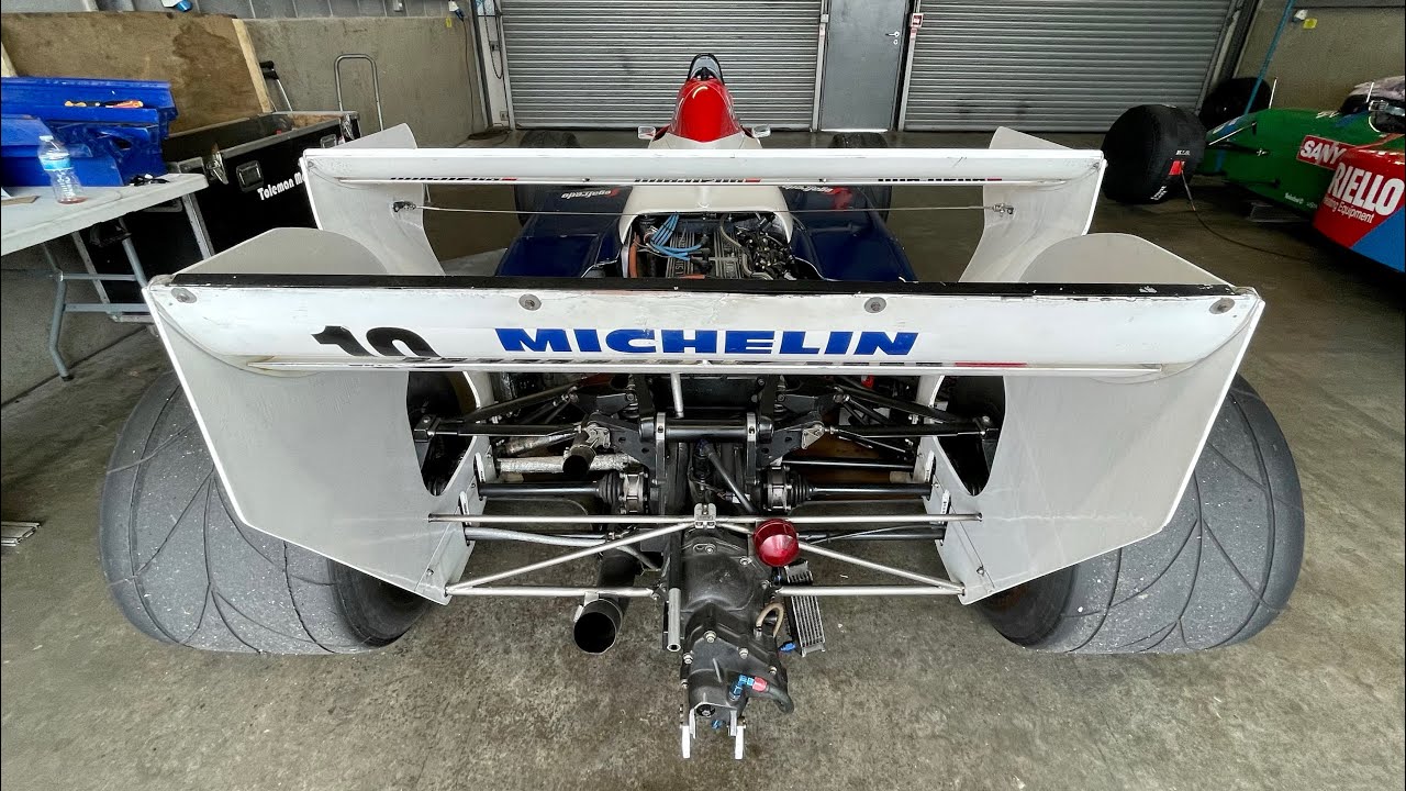 Ex Ayrton Senna Toleman TG184 Start-up, Revs and Fly-bys at Donington