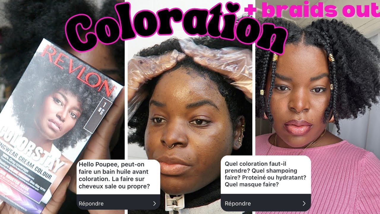 Ma coloration noire  sur cheveux crépus + conseils capillaires
