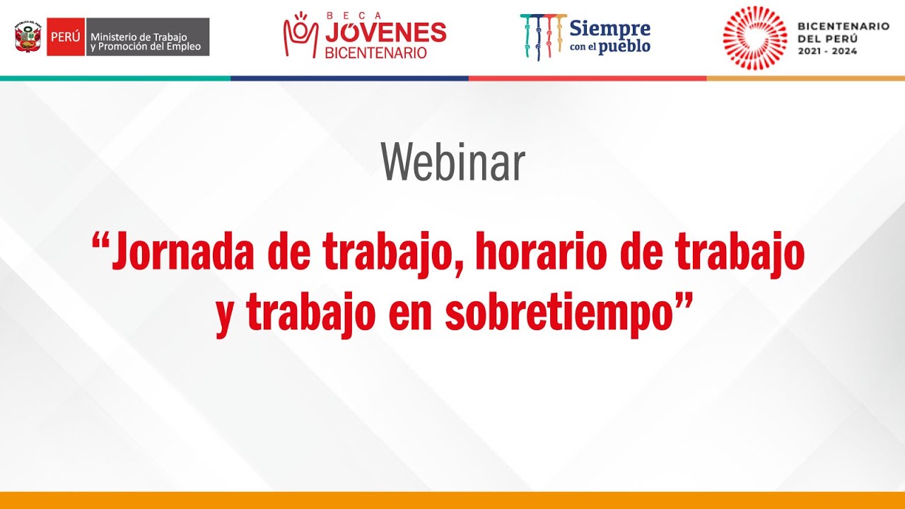 Beca Jóvenes Bicentenario: Webinar 
