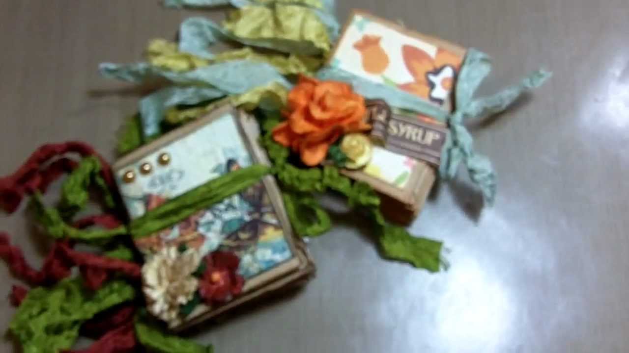 Micro paper bag mini album and binding tutorial! (Vid #372)
