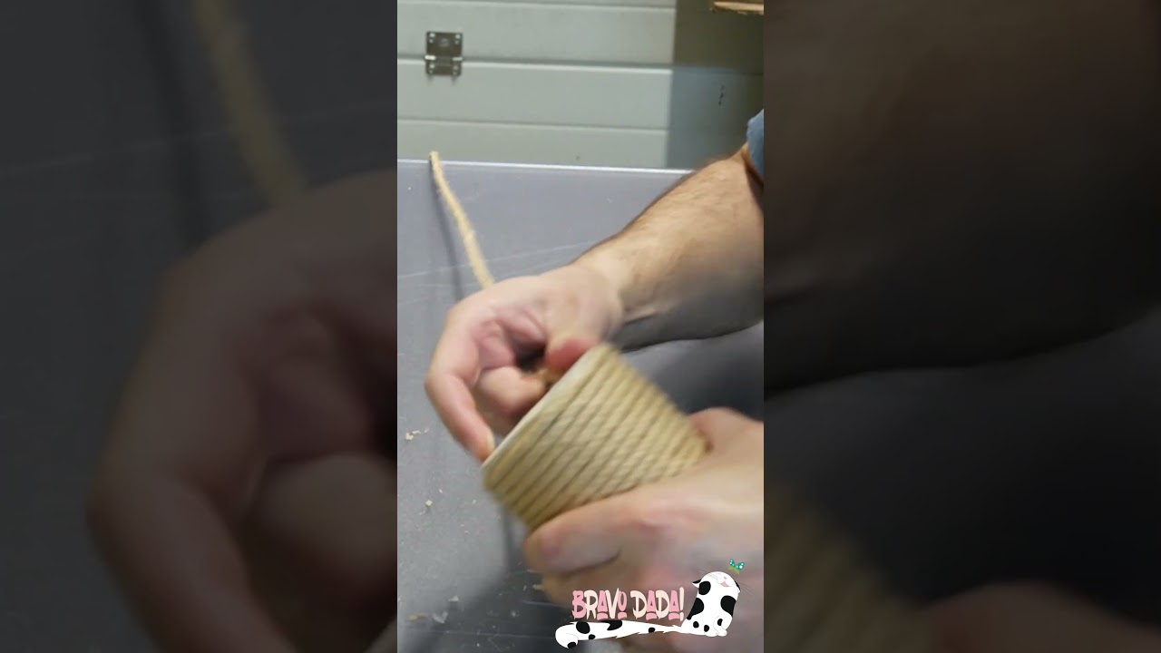 DIY How To Refurbish/Restore Cat Scratching Post - Repair a Cat Tree #Shorts #Cats #ScratchingPost