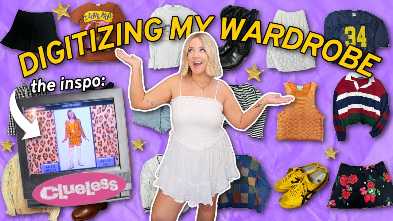 i digitized my ENTIRE wardrobe (so i can have my dream Clueless closet!!!)