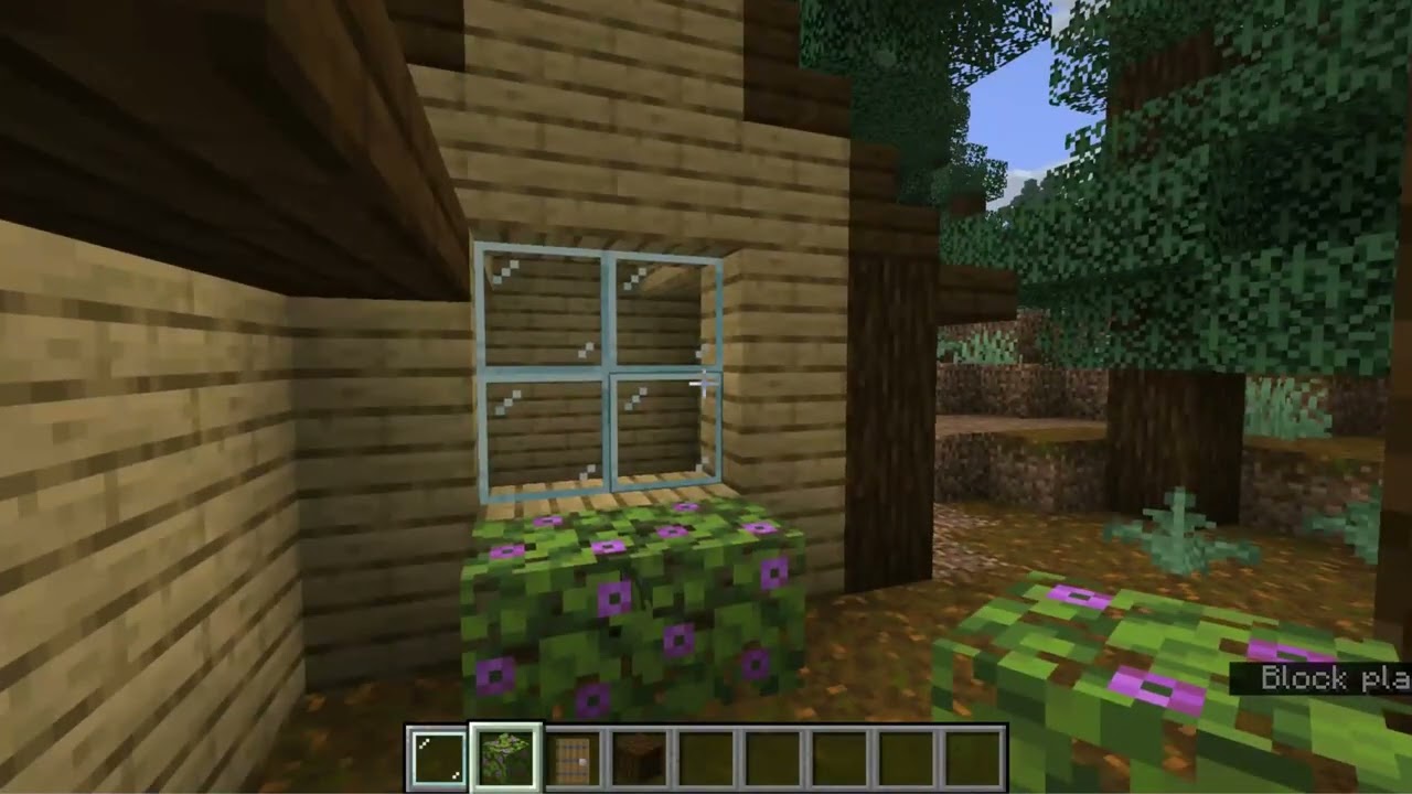 Building A Minecraft Cabin In The Woods. (ASMR)