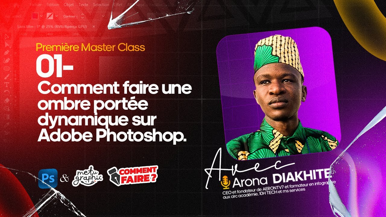 01- Créer une ombre dynamique sur Adobe Photoshop [ Master class]