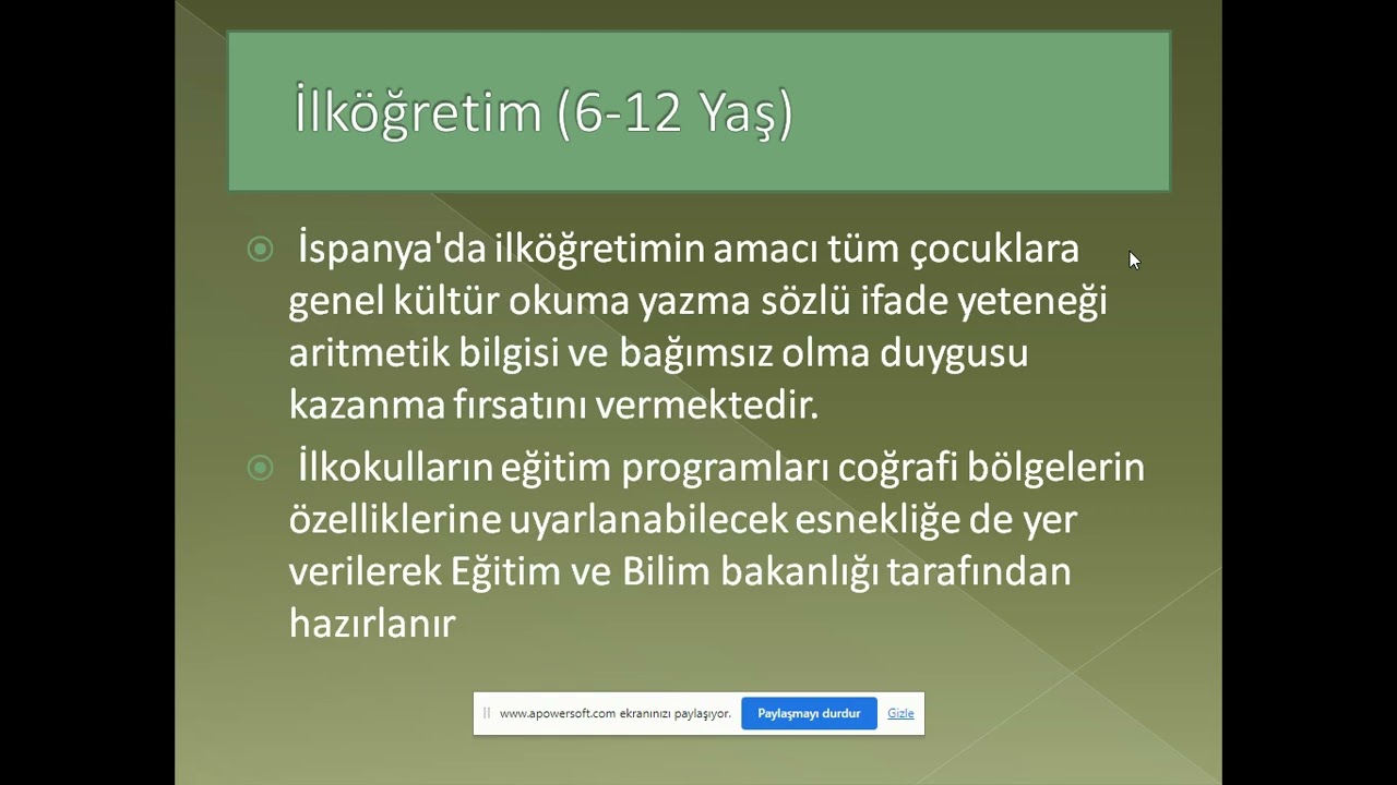 Mehmet BÜYÜKEKİZ / İspanya Eğitim Sistemi
