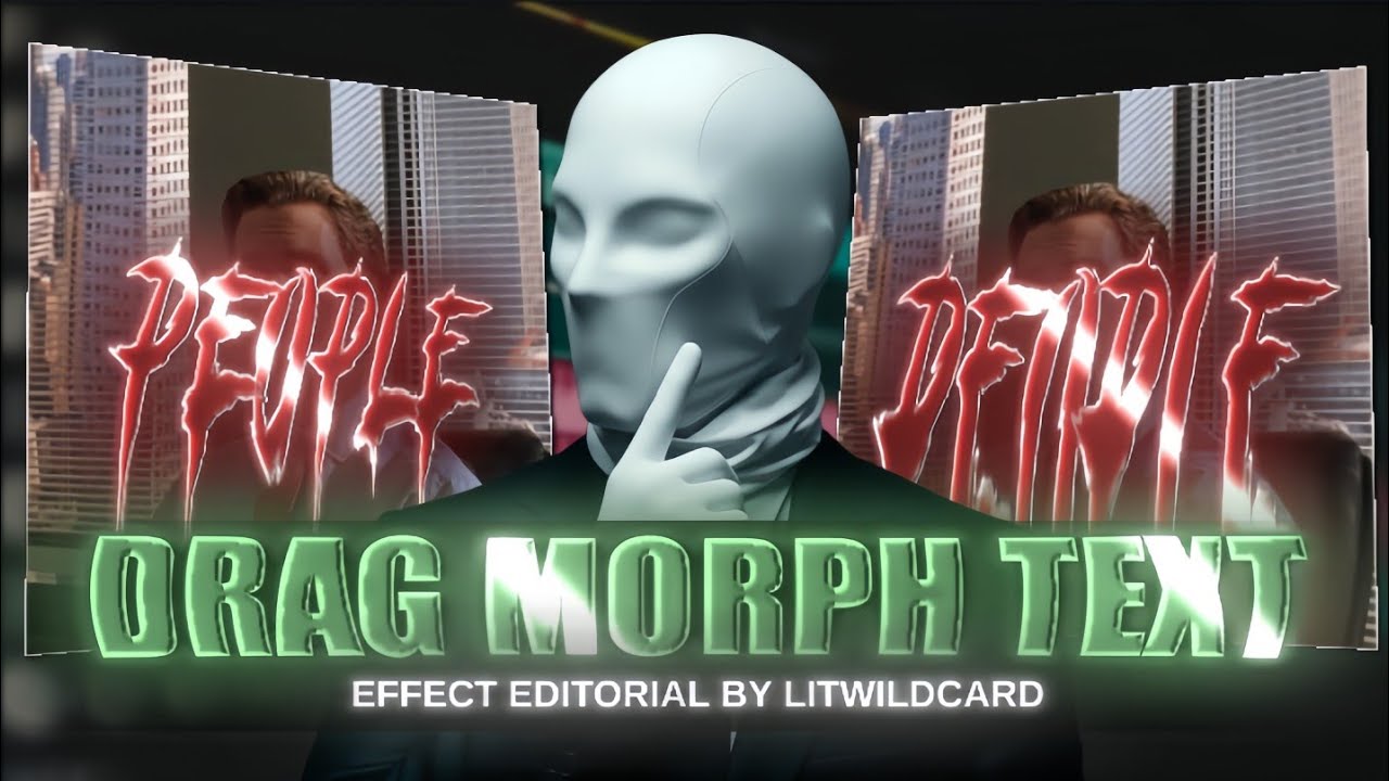 Drag Morph Text Effect | Friendly Tutorial