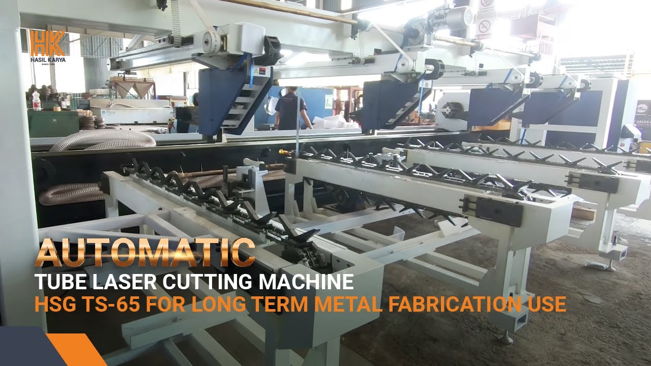 Automatic Tube Laser Cutting Machine, HSG TS-65 For Long Term Metal Fabrication Use