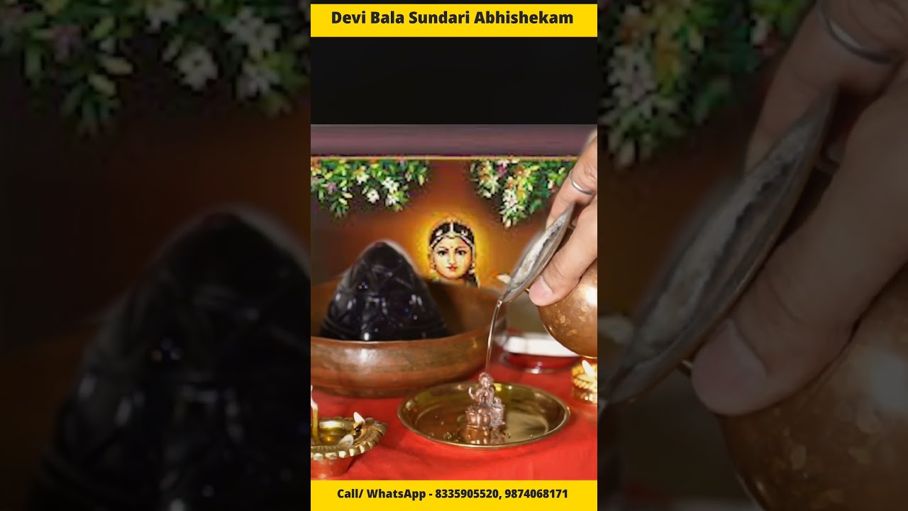 #BalaSundariDevi #DivineBlessings #DailyPuja #Abhishekam #HinduTradition Gaurav Tribedi