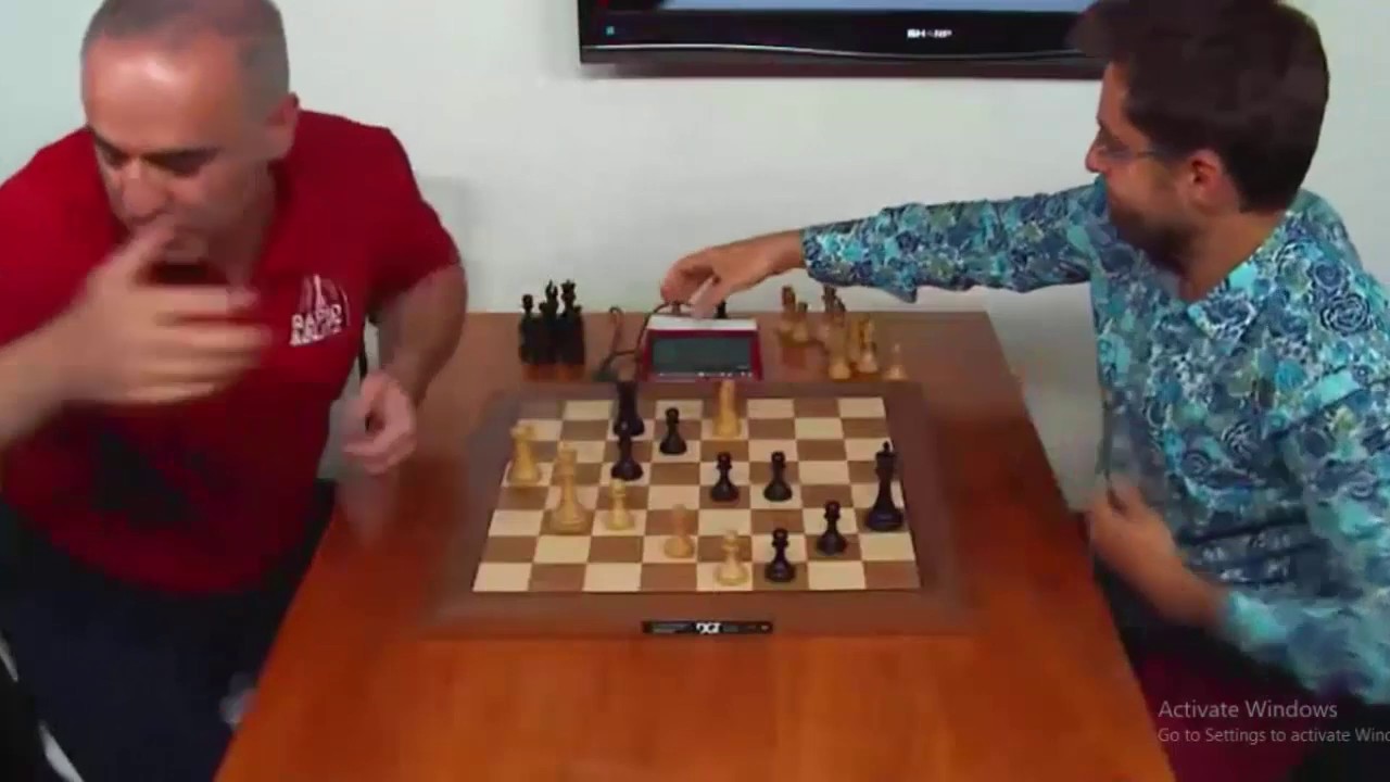 NICE GAME!! Gary Kasparov vs Levon Aronian || Saint Louis Blitz chess 2017