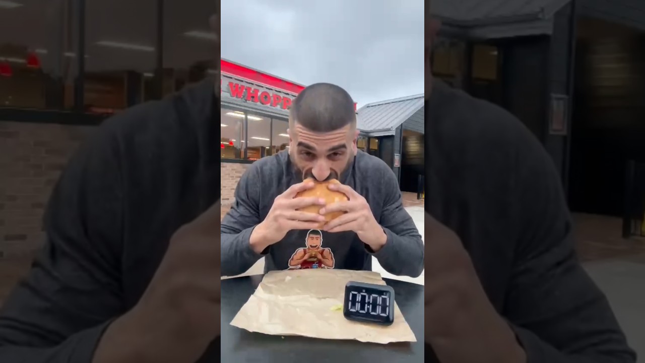 How fast can I eat a Burger King Whopper? 
